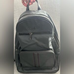 Robert Graham Gray Men's Leather Backpack